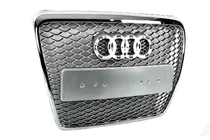 Audi A6 C6 2004-2011 Front Grille RS-Style (Grey with Chrome) photo 6