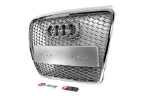 Audi A6 C6 2004-2011 Front Grille RS-Style (Grey with Chrome) photo 3