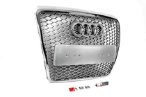 Audi A6 C6 2004-2011 Front Grille RS-Style (Grey with Chrome) photo 2