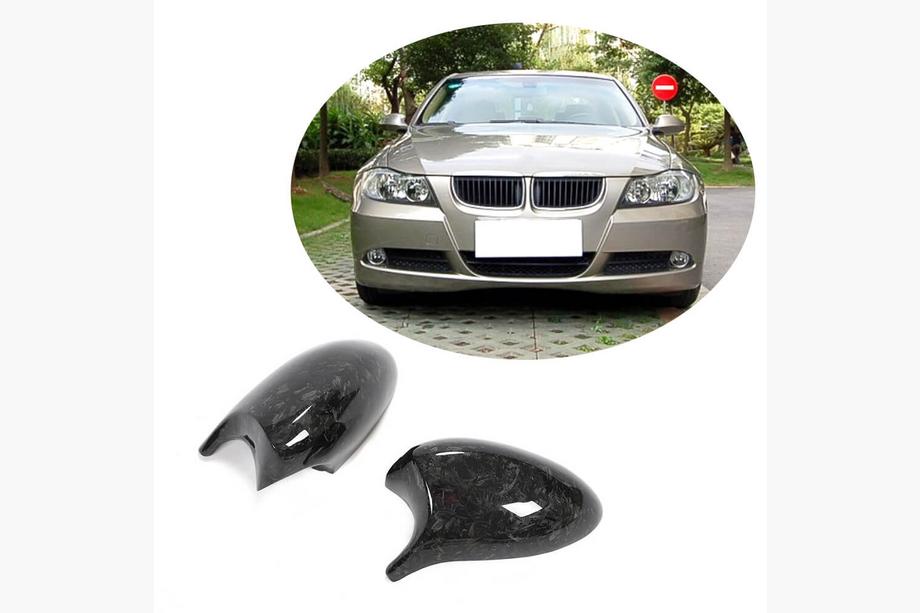 BMW 3 Series E90/E91 2005-2011 Mirror Covers V1 (for E90/E91 2005-2008, E92/E93 2006-2009, Carbon) Image