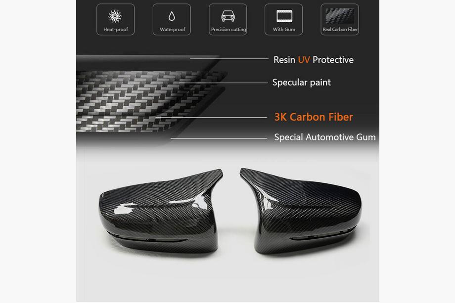 BMW 3 Series G20/G21 2018- Mirror Caps M-Look V2 (Carbon) Photo 9