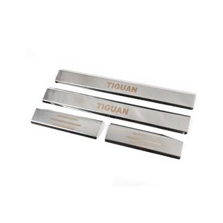 Carmos Stainless Steel Door Sill Covers (4 pcs) Volkswagen Tiguan 2007-2016 photo 1