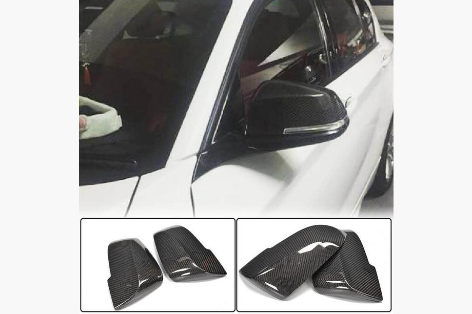 BMW 7 Series F01/F02 2008-2015 Mirror Covers V3 (Carbon) Image