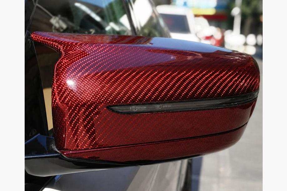 BMW 3 Series G20/G21 2018- Mirror Covers M-Look (Red Carbon) Image