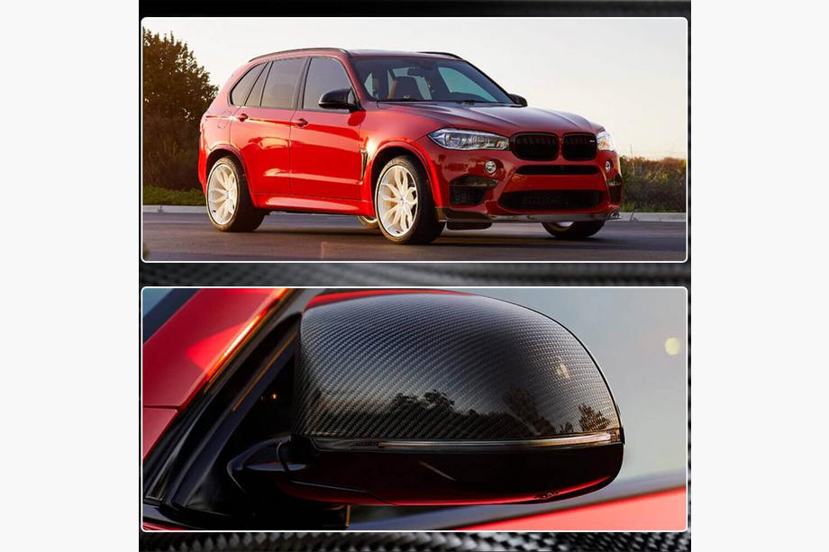 BMW X6 F16 2014-2019 Mirror Covers (for F86, Carbon) Photo 4
