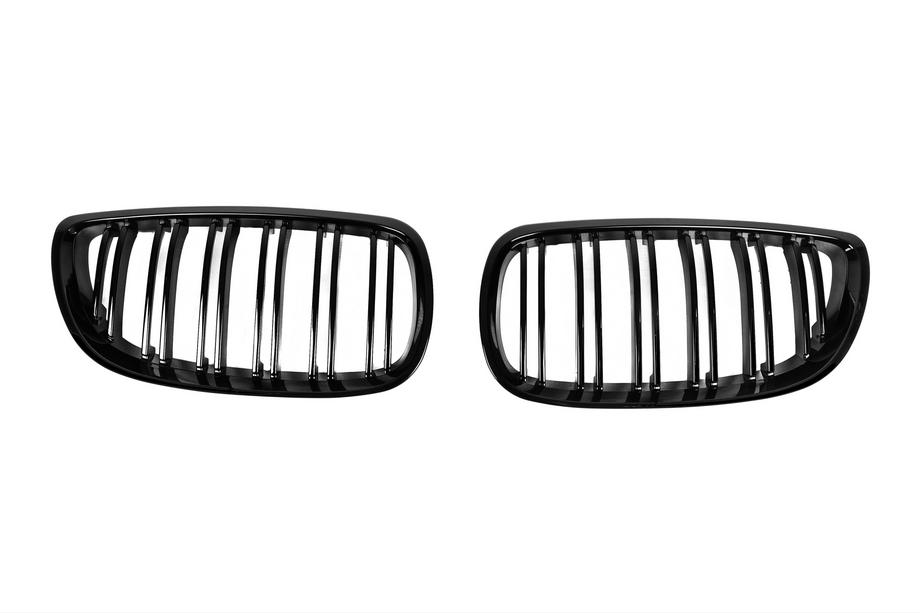 BMW 3 Series E92/E93 2006–2013 M-Look Kidney Grilles (for 2007-2010 non-M / 2008-2013 M3, Gloss Black) Photo 3
