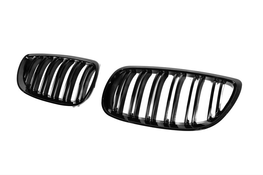 BMW 3 Series E92/E93 2006–2013 M-Look Kidney Grilles (for 2007-2010 non-M / 2008-2013 M3, Gloss Black) Photo 4