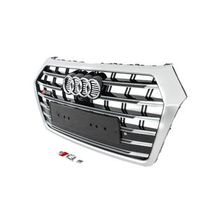 Front Grille SQ-Style (2017-2020, black with chrome) photo 2