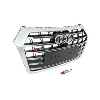 Front Grille SQ-Style (2017-2020, black with chrome) photo 3