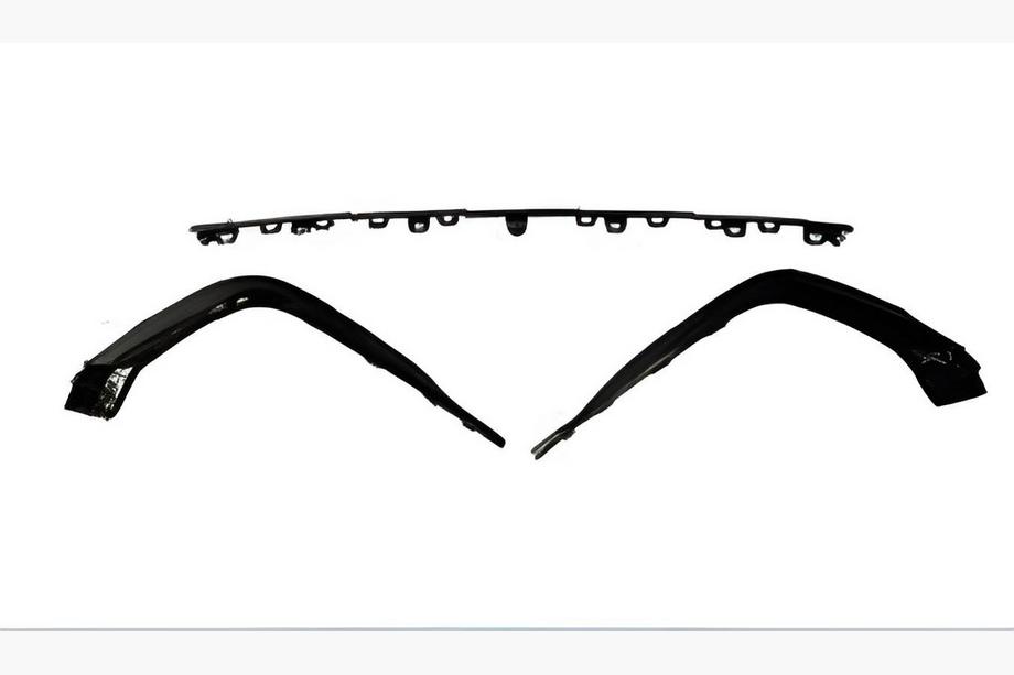 Audi A4 B9 2015-2024 Rear diffuser covers (2019-2024, Black) Image