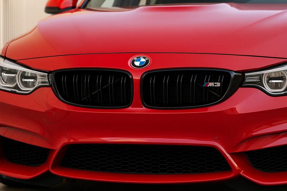 BMW 3 Series F30/F31 2012-2019 Kidney Grilles M-Look (for M3 F80, Matte Black) Photo 2
