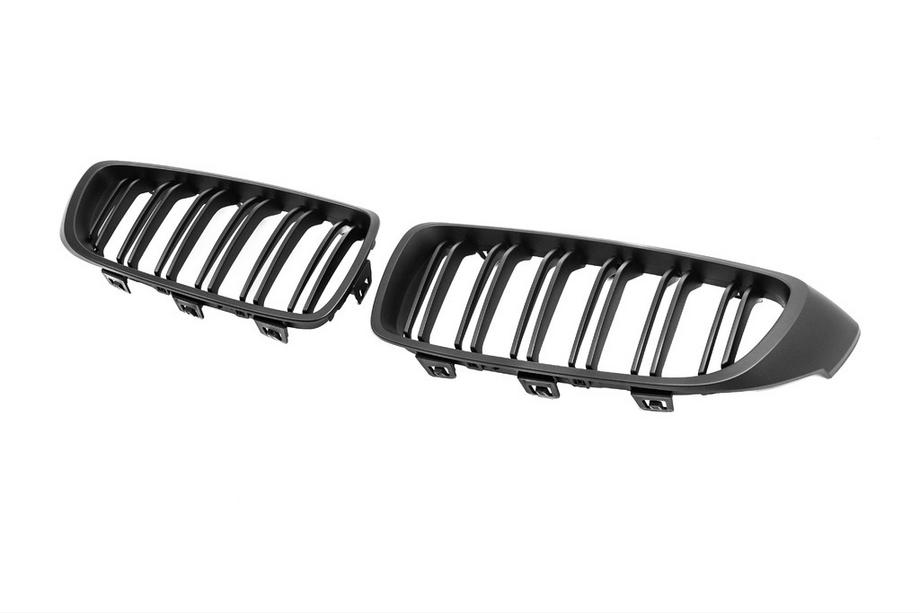 BMW 3 Series F30/F31 2012-2019 Kidney Grilles M-Look (for M3 F80, Matte Black) Photo 5
