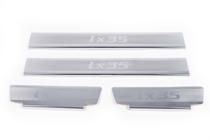 Hyundai IX-35 2010-2015 Door Sill Protectors Carmos V2 (4 pcs, Stainless Steel) photo 2