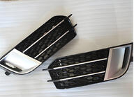 Audi A1 2010-2018 Fog Light Grilles RS-Style (2010-2014, 2 pcs, Black with Gray) photo 1