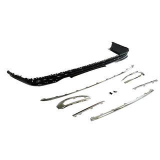 Rear Diffuser with Chrome Horch Audi A8 2018- photo 3