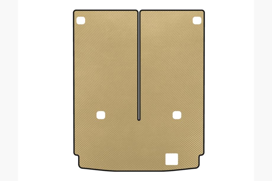 Mercedes GL class X164 2006-2012 Trunk Mat EVA (7-seater with folded 3rd row, Beige) Image