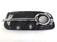 Audi Q5 2008-2017 Fog Light Grilles RS-Style (2013-2017, 2 pcs, Black with Chrome) photo 2
