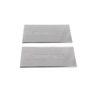 Interior door sill protectors Carmos V1 (2 pcs, stainless steel) photo 1