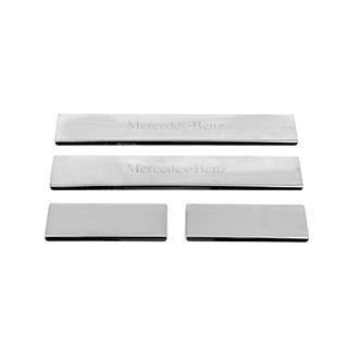 Door Sill Protectors Carmos V1 (4 pcs, Stainless Steel) Mercedes ML W164 2005-2011 photo 2