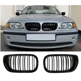 Kidneys M-Look DPT (2001-2005, Gloss Black) BMW 3 Series E46 1998-2006 photo 3
