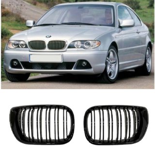 Kidneys M-Look DPT (for Coupe 2003-2006, Gloss Black) BMW 3 Series E46 1998-2006 photo 3