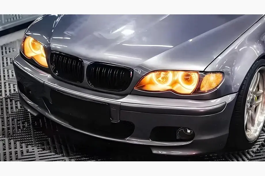 BMW 3 Series E46 1998-2006 Kidneys M-Look DPT (for Coupe 2003-2006, Gloss Black) Image