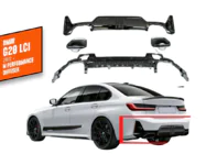 BMW 3 Series G20/G21 2018- Rear diffuser with tips DPT (2022+, M-Performance) photo 1