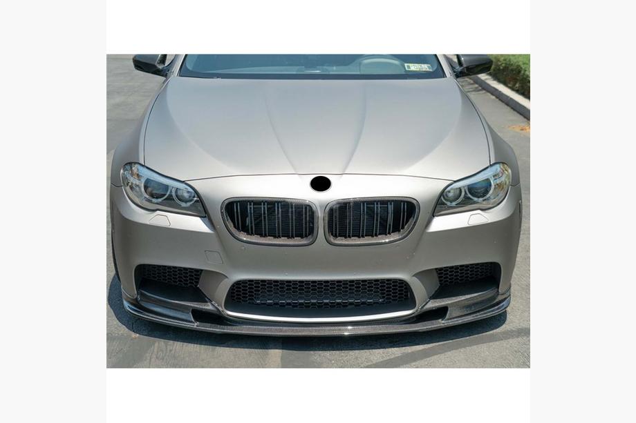 BMW 5 Series F10/F11 2010–2016 Front Lip DPT V2 (For M5, Gloss Black) Photo 2