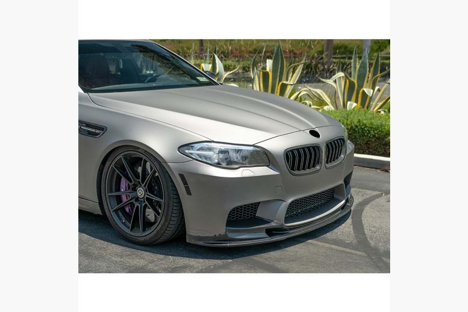 BMW 5 Series F10/F11 2010–2016 Front Lip DPT V2 (For M5, Gloss Black) Photo 1