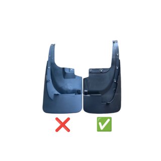 Rear Mud Flaps 2015-2021 (2 pcs, for body kit, wide) Toyota Land Cruiser 200 2007-2021 photo 2