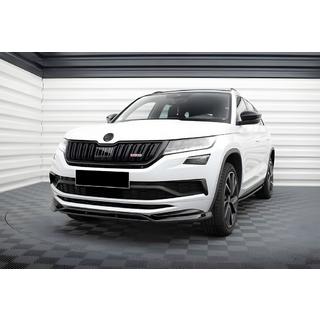 Front Lip Spoiler DPT (Gloss Black) Skoda Kodiaq 2016-2023 photo 2