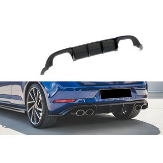 Rear Diffuser DPT V-3 (for R / R-Line, 2017-2020, Gloss Black) Volkswagen Golf 7/E-Golf 2012-2020 photo 1