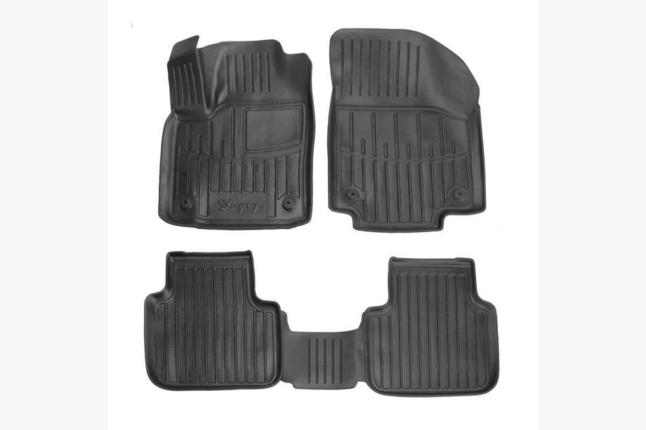Volkswagen Atlas (Terramont) 2016- Stingray 3D Rubber Floor Mats (4 pcs) Image