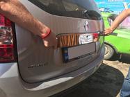 Dacia Duster 2008-2018 Full Chrome Trim Above License Plate (Stainless Steel) photo 3