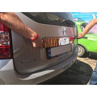 One-Piece Chrome Trim Above License Plate (Stainless Steel) photo 4