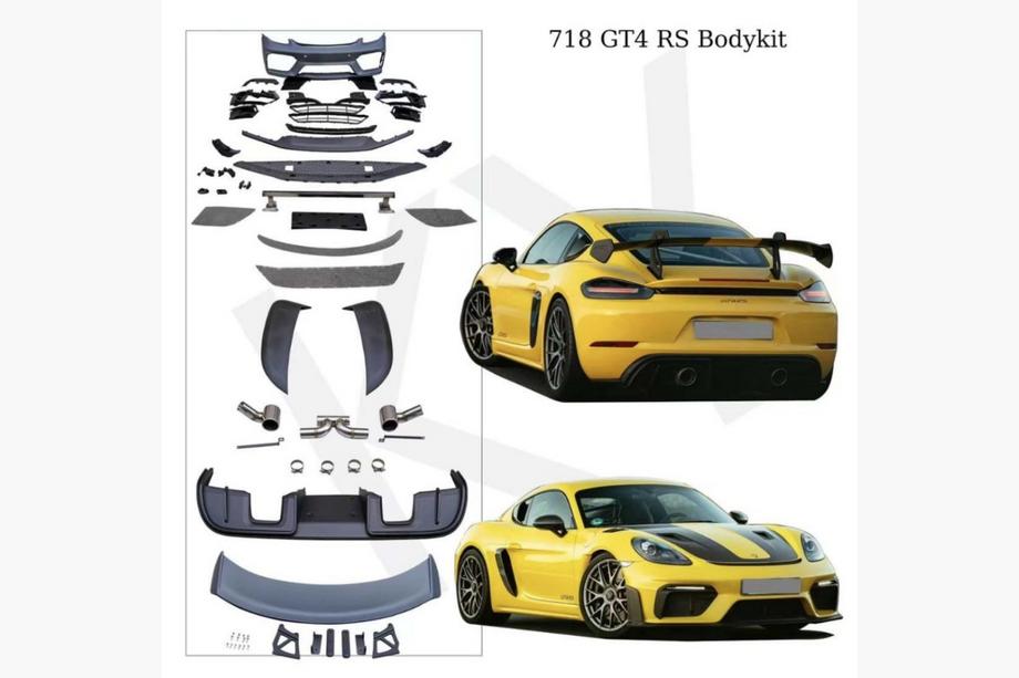 Porsche Boxster/Cayman 982 (718) 2016- GT4 RS Body Kit Image