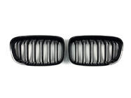 BMW 1 Series F20/F21 2011-2019 Kidney Grilles M-Look (2011-2014, Gloss Black) photo 2