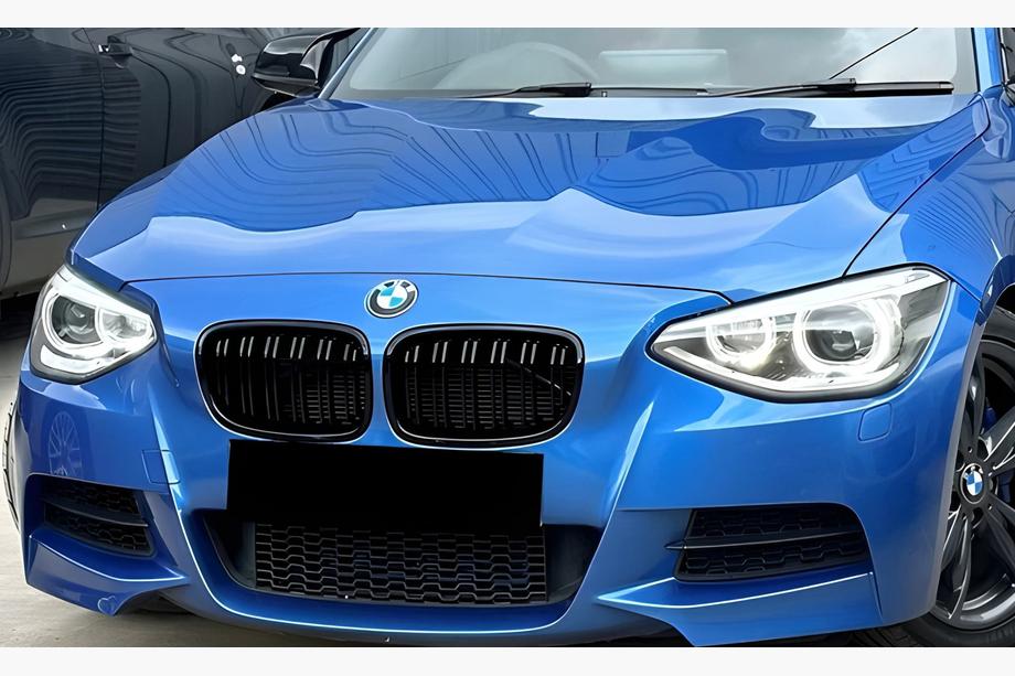 BMW 1 Series F20/F21 2011-2019 Kidney Grilles M-Look (2011-2014, Gloss Black) Image
