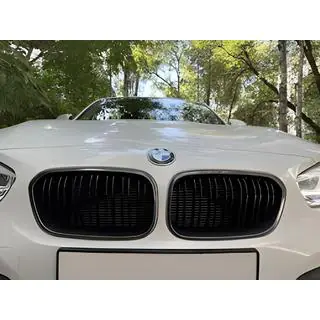 Kidney Grilles M-Look (2015-2019, Gloss Black with Chrome Trim) photo 1