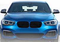 BMW 1 Series F20/F21 2011-2019 M-Look Kidney Grilles (2015-2019, Gloss Black) photo 3