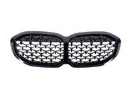 BMW 1 Series F40 2019-2024 Diamond Black Kidney Grille (1 pc) photo 2
