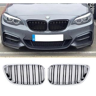 Kidneys M-Look (Gloss Black with Chrome Trim) photo 2