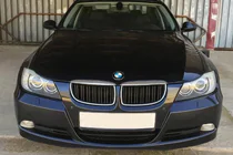 BMW 3 Series E90/E91 2005-2011 Kidney Grilles M-Look (for E-90/91 2005-2008, Gloss Black with Chrome Trim) photo 1