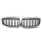 BMW 3 Series E90/E91 2005-2011 Kidney Grilles M-Look (for E-90/91 2005-2008, Gloss Black with Chrome Trim) photo 2