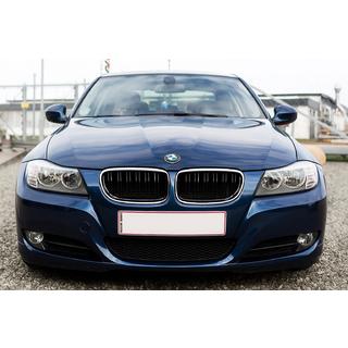 M-Look Kidney Grilles (for E-90/91 2008-2011, Gloss Black with Chrome Trim) photo 1