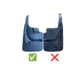 Toyota Land Cruiser 200 2007-2021 Rear Original Mud Flaps 2015-2021 (2 pcs, for body kit, narrow) photo 2