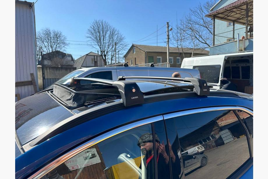 Ford Kuga/Escape 2019- Cross bars for integrated roof rails with key Ecem V2 (set of 2) up to 120 cm, Grey Image