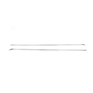 Molding for sliding door rail (2 pcs, stainless steel) photo 3