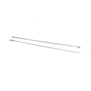 Molding for sliding door rail (2 pcs, stainless steel) photo 2