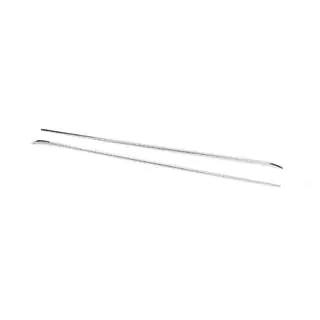 Molding for sliding door rail (2 pcs, stainless steel) photo 2